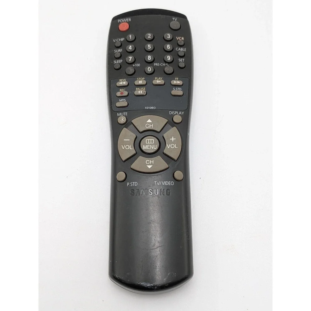Samsung Remote Control 10109D TV Black Model Samsung 10109D MPN 10109D